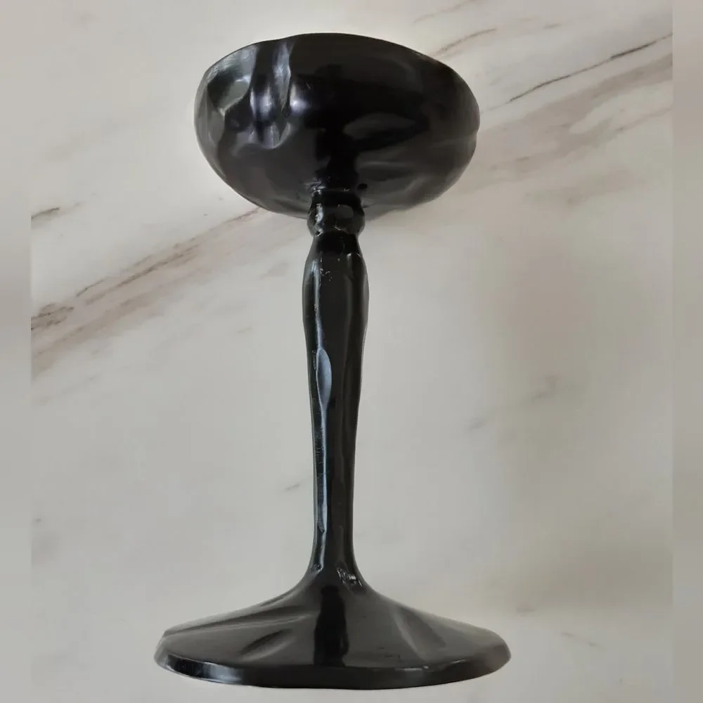 Black Brass Metal Traditional Decorative Pillar Candle Stand Holder 7